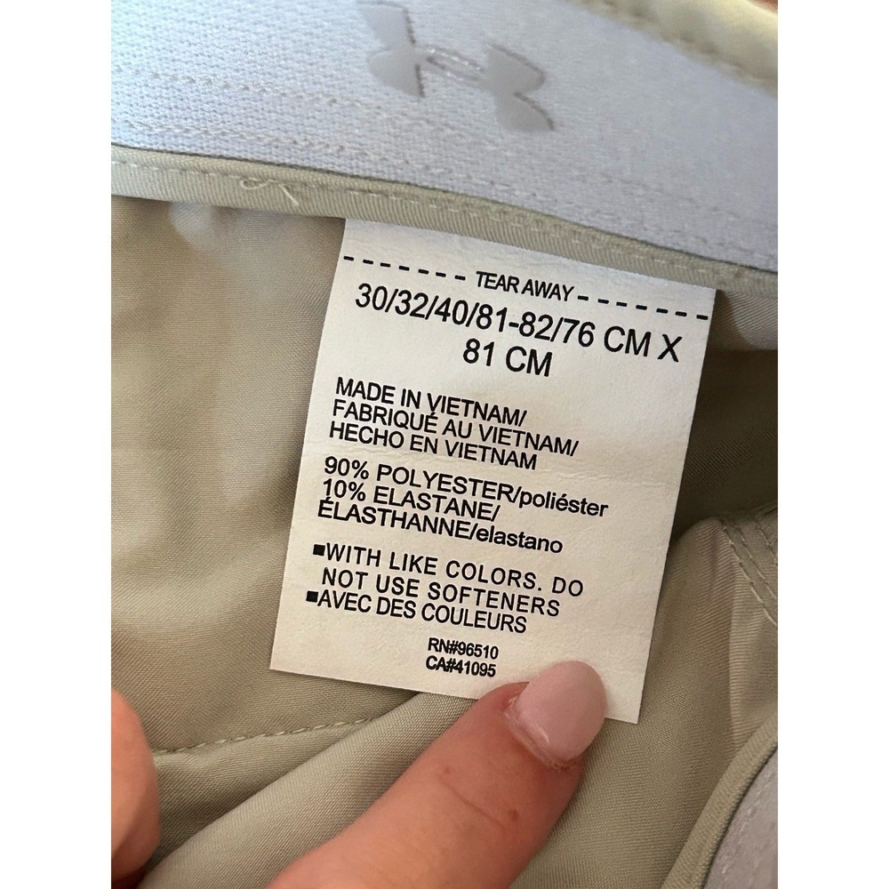 Under Armour Khaki Men's 30/32 Straight Flat Front UA Flex Pant - Picture 5 of 7